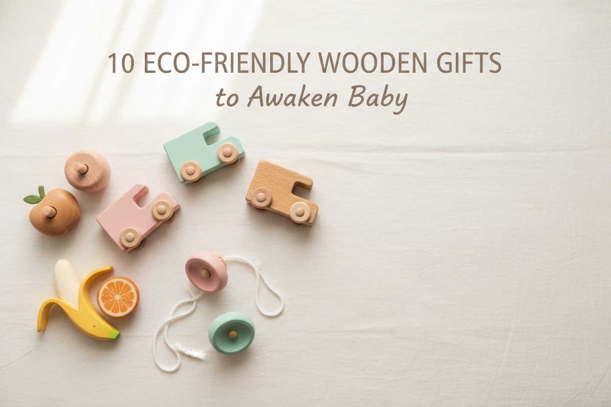 10 Cadeaux en Bois Éco-Responsables pour Éveiller Bébé