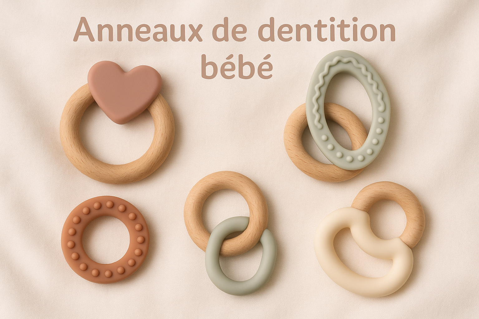 Anneaux de dentition bébé - Couettes et Chouquettes