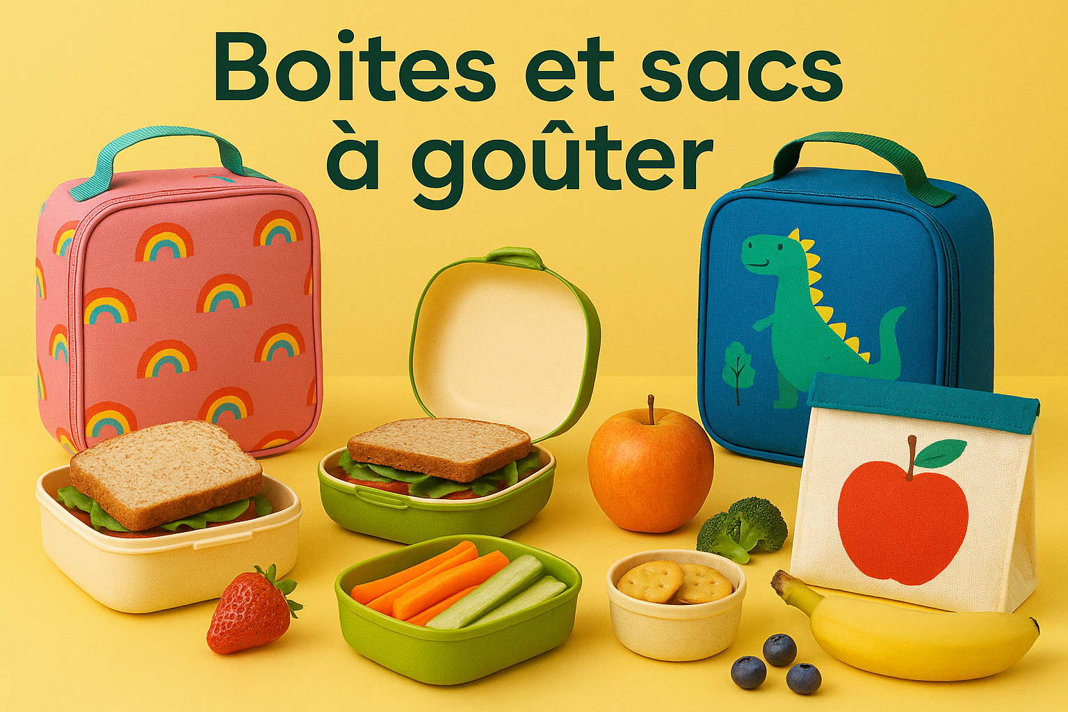 Boîtes et sacs à goûter - Couettes et Chouquettes