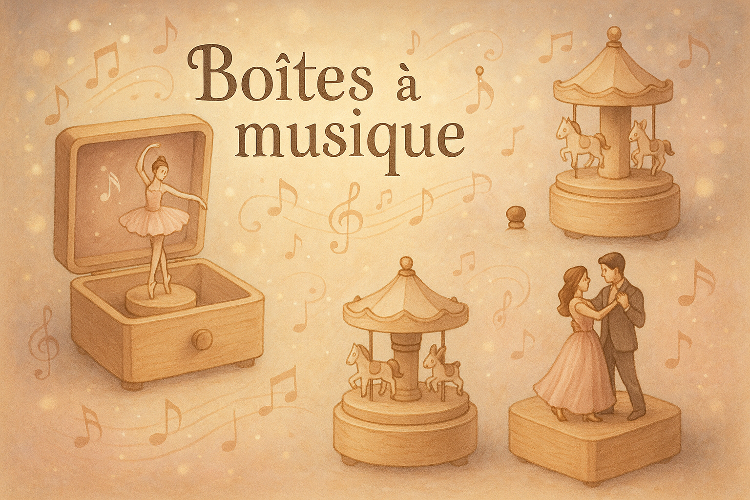 Boîtes à musique - Couettes et Chouquettes