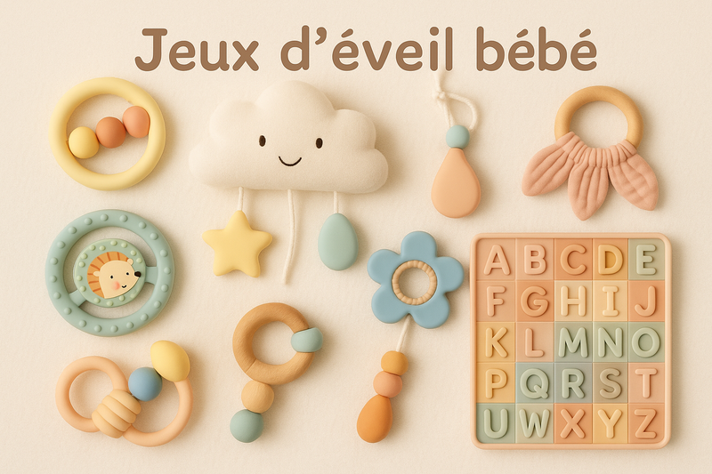 Jeux d'éveil bébé - Couettes et Chouquettes