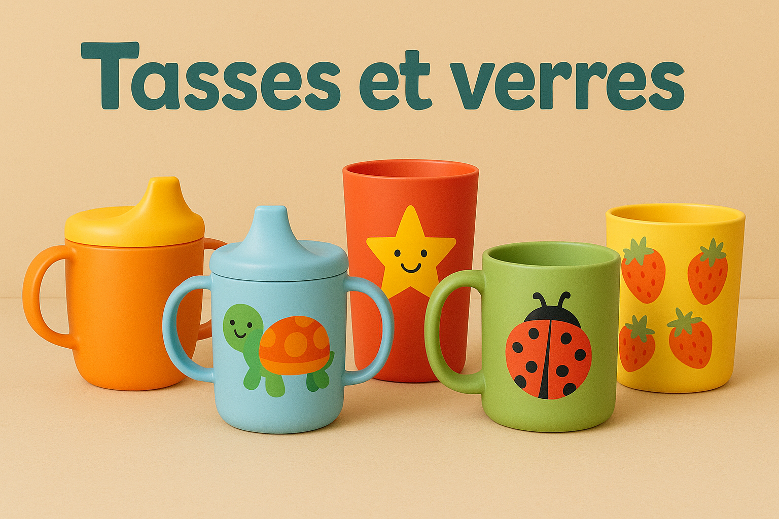 Tasses et verres - Couettes et Chouquettes