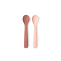 Lot de 2 cuillères en silicone - Blush / Terracotta - Couettes et Chouquettes