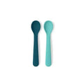 Lot de 2 cuilléres silicone - Blue Abyss / Lagoon - Couettes et Chouquettes
