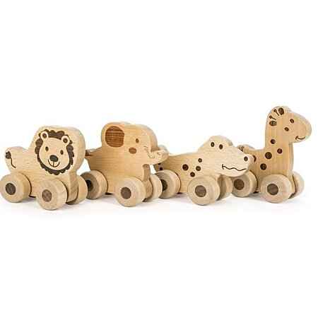 Animaux à pousser safari nature - Jouets éducatifs en pleine nature - Couettes et Chouquettes
