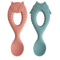 Ensemble de cuillères en silicone pour bébé - Couettes et Chouquettes