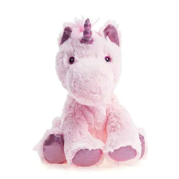 Bouillotte peluche licorne rose - Couettes et Chouquettes