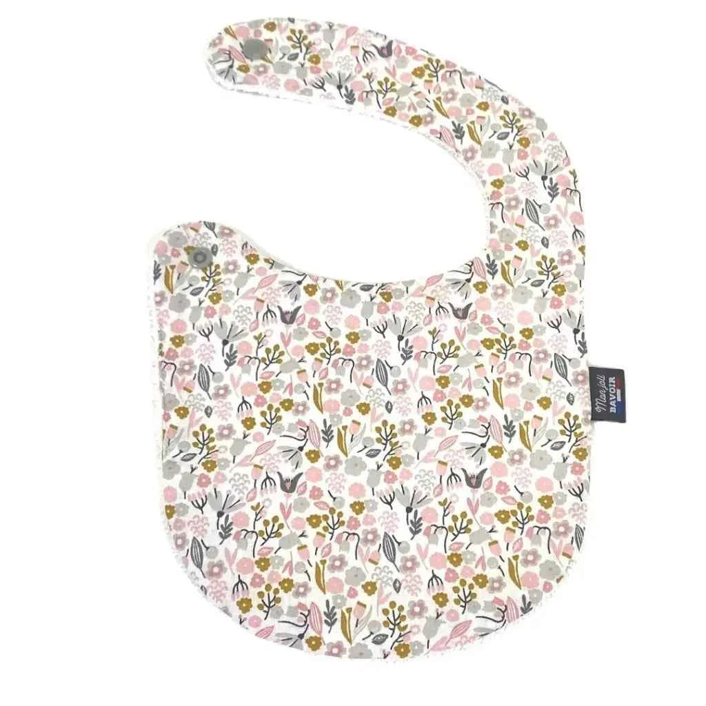 BAVOIR NOURRISSON - STYLE LIBERTY FLEURI ROSE CLAIR - Couettes et Chouquettes