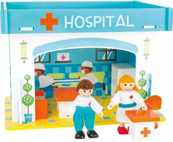 Maison de poupée Hôpital - Couettes et Chouquettes
