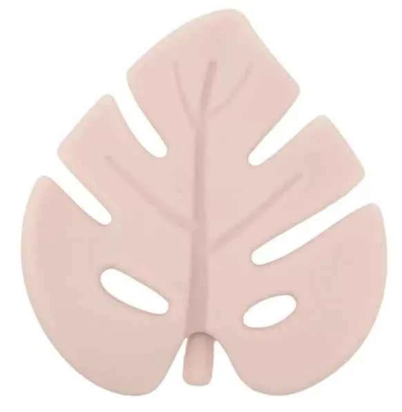 Anneau de dentition en silicone Feuille - Nude - Couettes et Chouquettes
