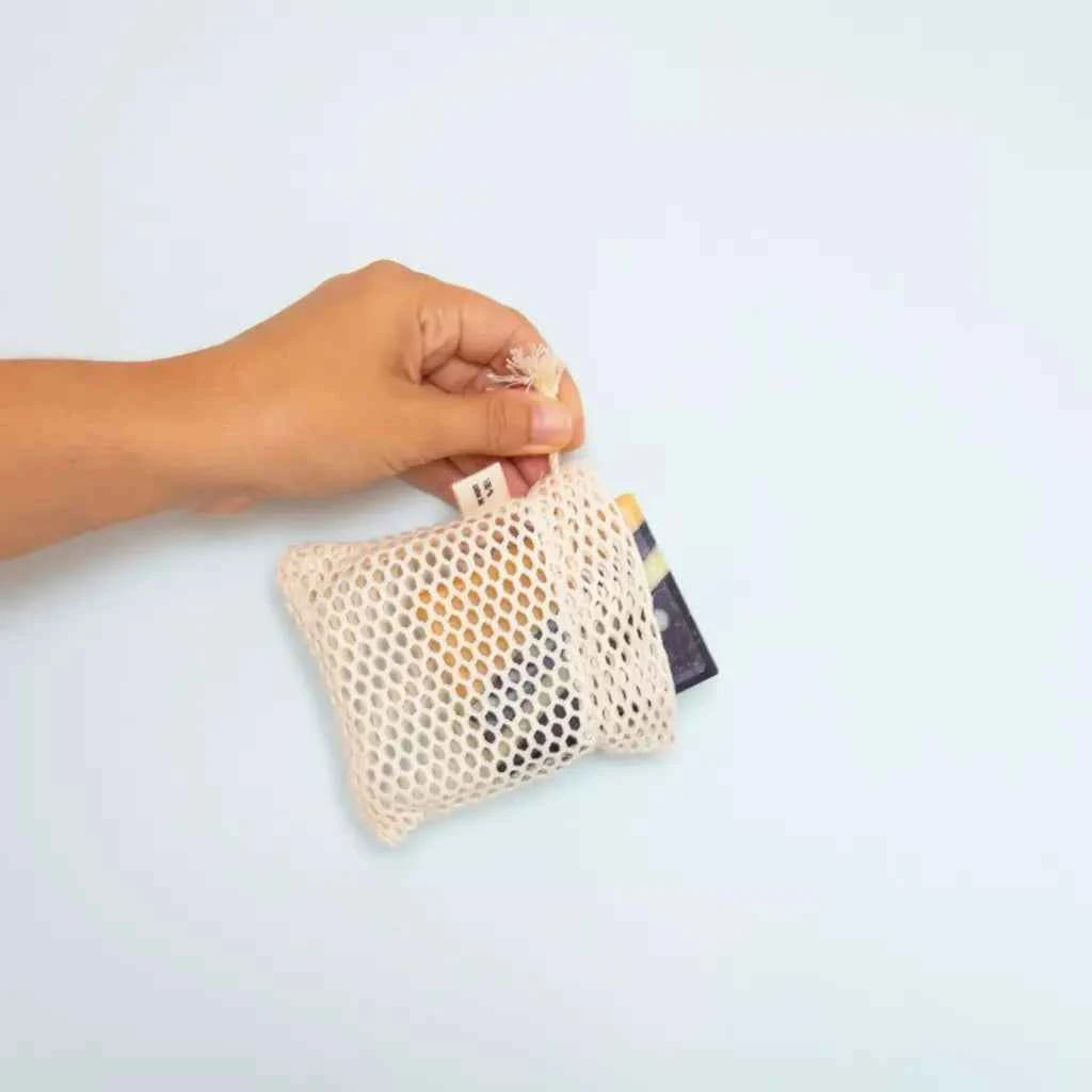 Pochette à savon XL | Coton bio - Couettes et Chouquettes