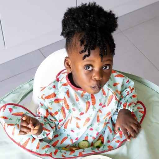 Tidy Tot - Kit Bavoir & Plateau: Vert Sauge - Couettes et Chouquettes