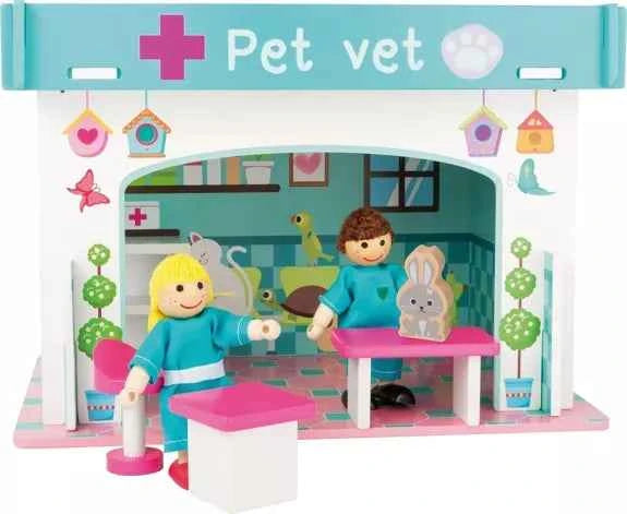 Maison de poupée Clinique Vétérinaire - Couettes et Chouquettes