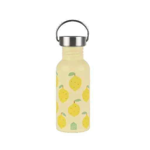 Gourde en Inox (0.5L) Citrons - Couettes et Chouquettes