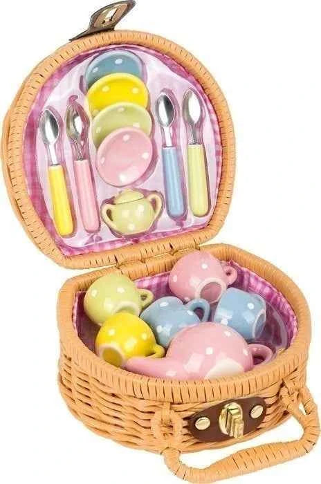 Valise de pique-nique tea party - Couettes et Chouquettes