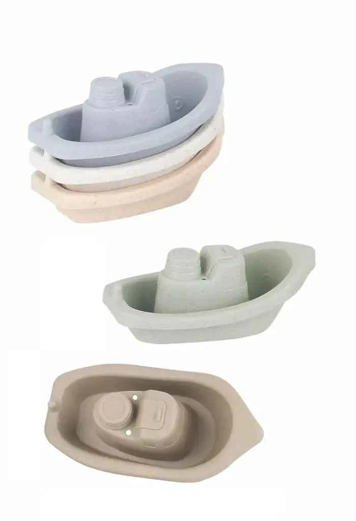 Bateaux pour le bain en paille de blé, couleurs pastel - Couettes et Chouquettes