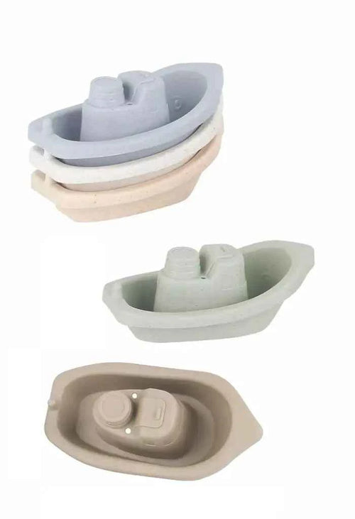 Bateaux pour le bain en paille de blé, couleurs pastel - Couettes et Chouquettes