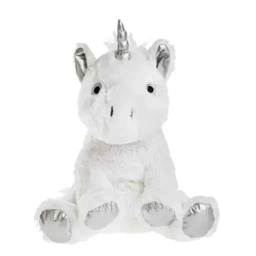 Bouillotte peluche licorne blanche - Couettes et Chouquettes