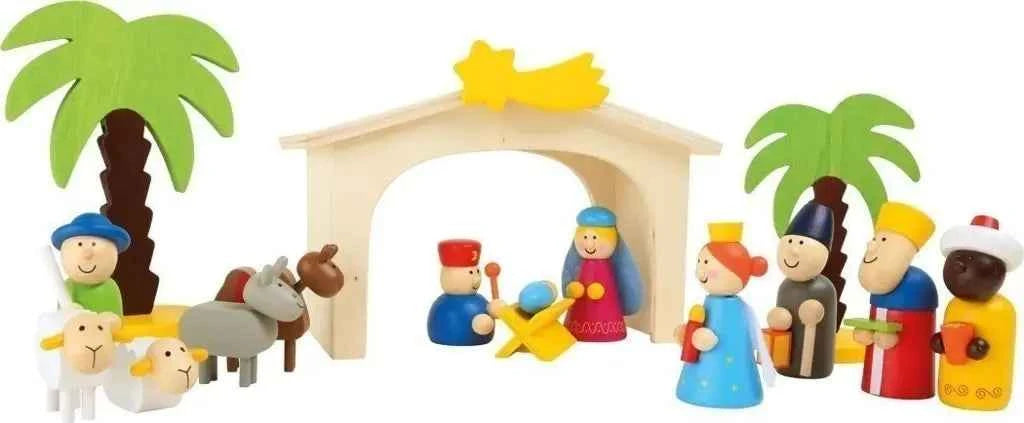Crèche en bois pour enfants - Couettes et Chouquettes