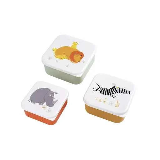 Set de 3 Lunch Box Savane - Couettes et Chouquettes