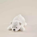 Peluche Petit Ours Blanc 16" 40cm - Couettes et Chouquettes
