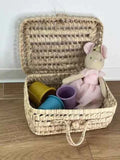 VALISETTE PLATE Fibre Naturelle - Couettes et Chouquettes