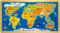 Puzzle carte du monde | enfants - Couettes et Chouquettes