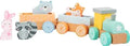 Train en bois pastel - Couettes et Chouquettes