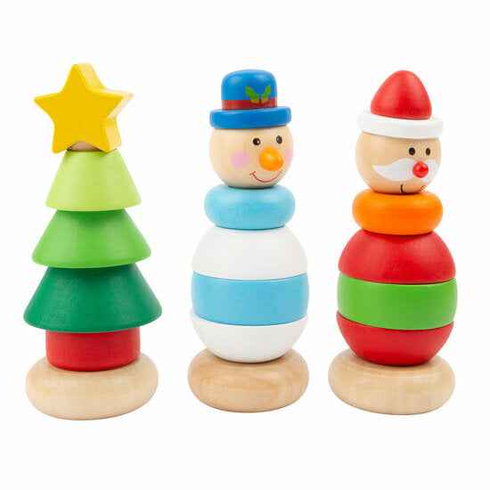 Figurines à empiler de Noël - Couettes et Chouquettes